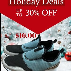 Stylish Black and Blue Women's Sneakers